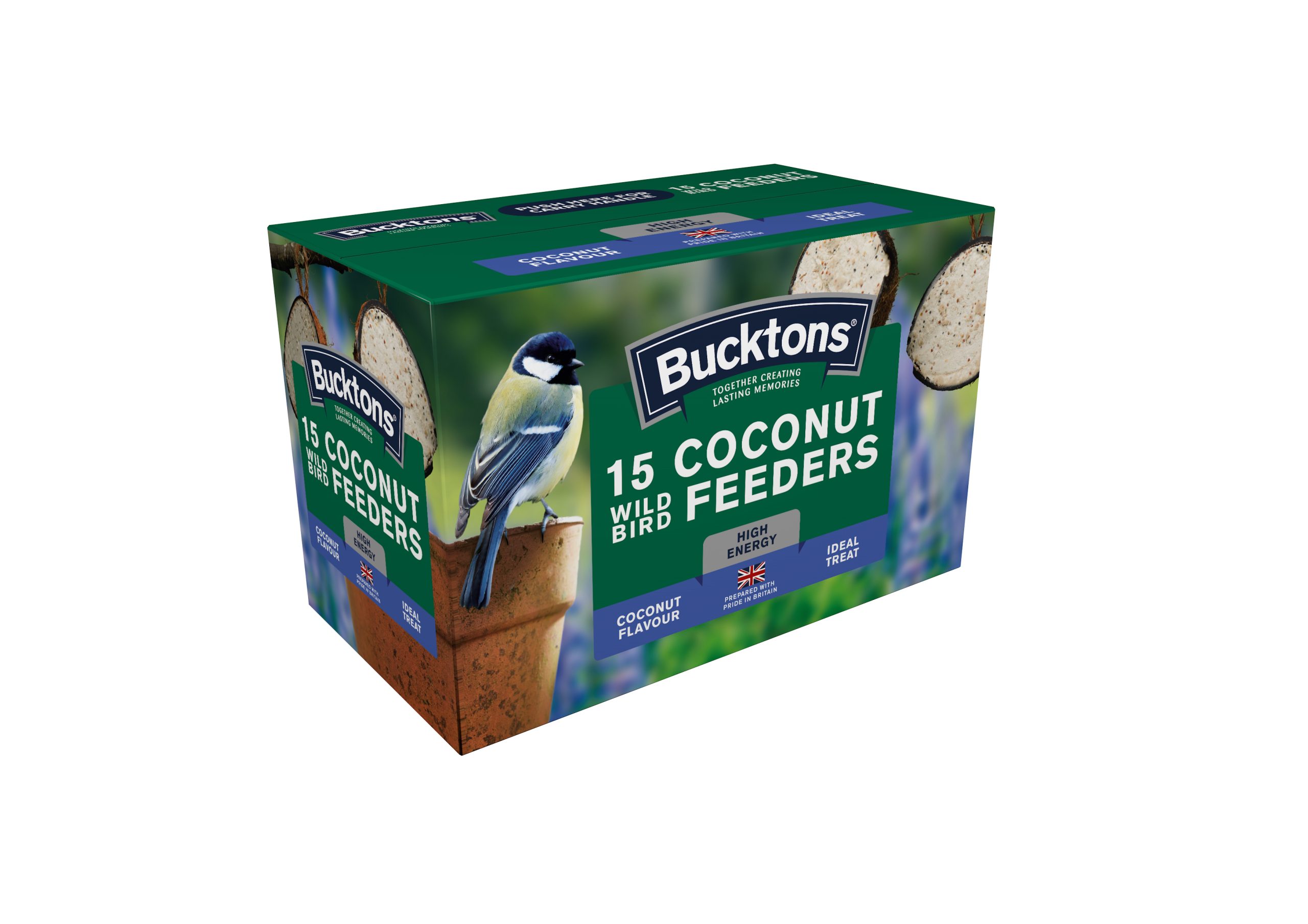 15 Pack Coconut Feeders Bucktons